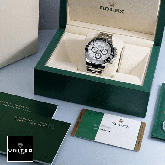 Rolex Daytona 116500ln-0001 Oyster Replica in the Green Rolex Box