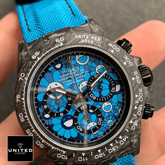 Rolex Daytona Cosmograph Automatic Blue Sun Flower Pattern Dial Replica