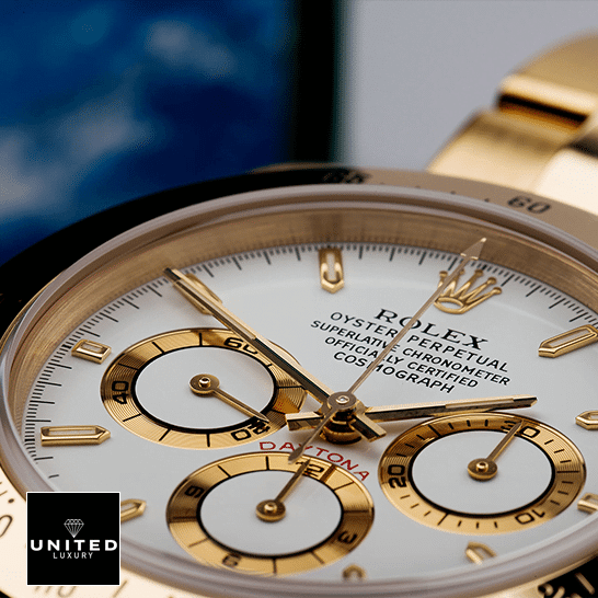 Rolex Daytona Gold Tone White Dial on the Rolex Logo 116523 Replica