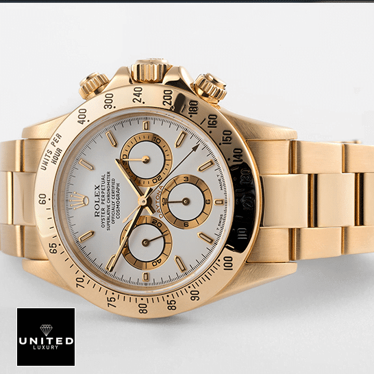 Rolex Daytona Gold Tone White Dial 116523 Oyster Replica