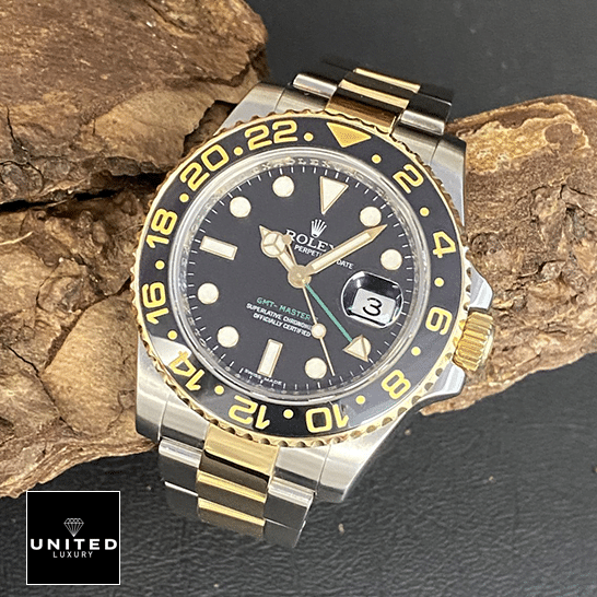 Rolex GMT-Master II 116713 Two Tone Black Dial Oyster Replica