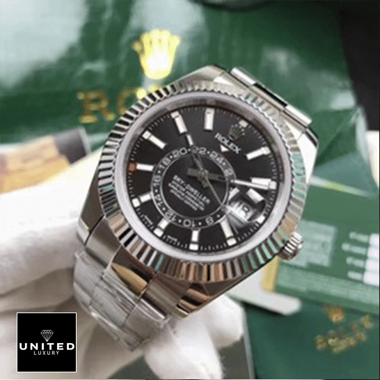 Rolex Sky-Dweller Black Dial 326934 Replica