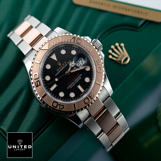 Rolex Yacht Master 116621 Black Dial Oyster Replica on the rolex box