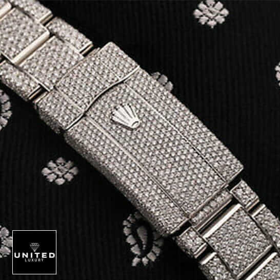 Rolex Datejust 116625 Replica Full Diamond Fold Clasp