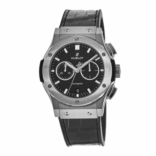 hublot-classic-fusion-black-leather-dial-replica-watch